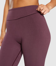 Load image into Gallery viewer, Gymshark Power Down Leggings - Berry Red