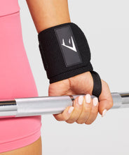 Load image into Gallery viewer, Gymshark Wrist Straps - Black