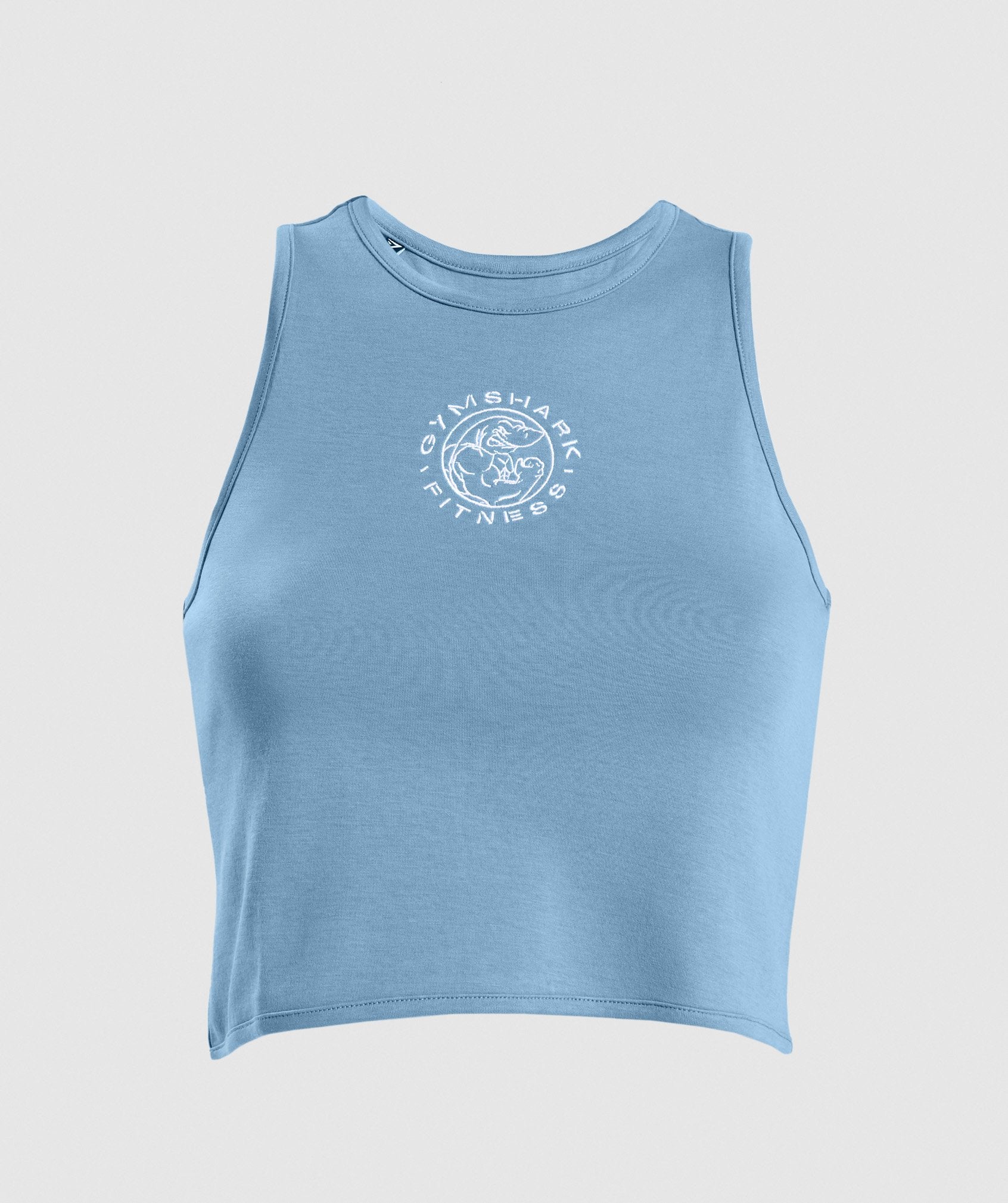 Gymshark Legacy Fitness Crop Tank Blue Stone –